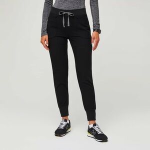 Figs - Nepal skinny jogger scrub pants in black (Tall XL)